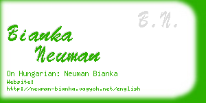 bianka neuman business card